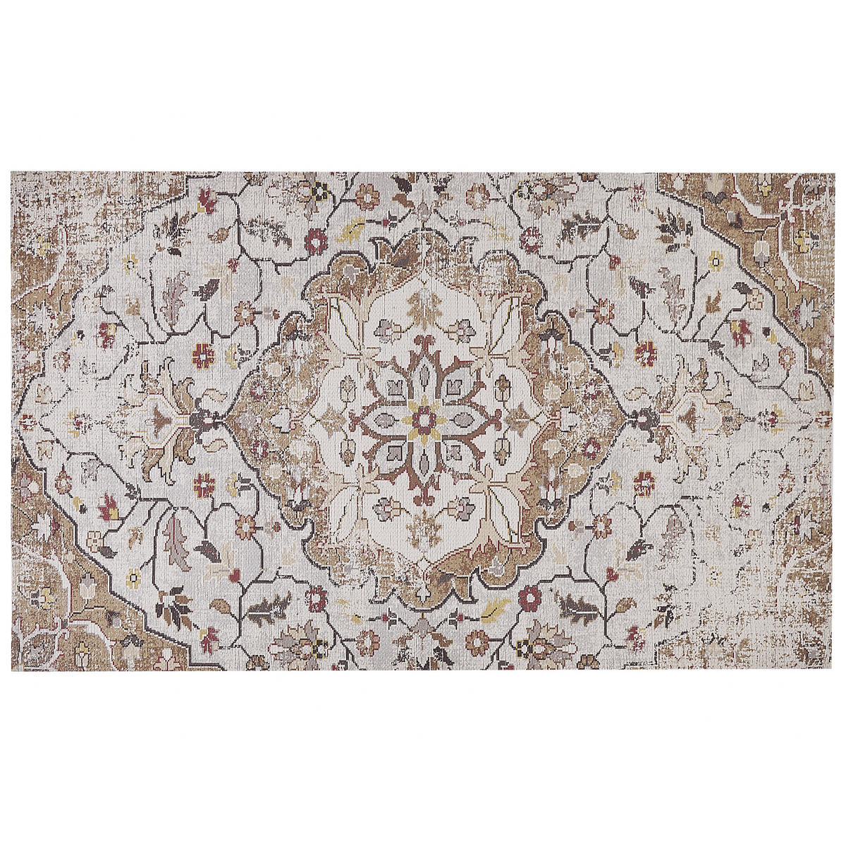 VINTAGE-TEPPICH Kattakkada 230/150 cm - Beige, Kunststoff (150/230cm) - Beliani