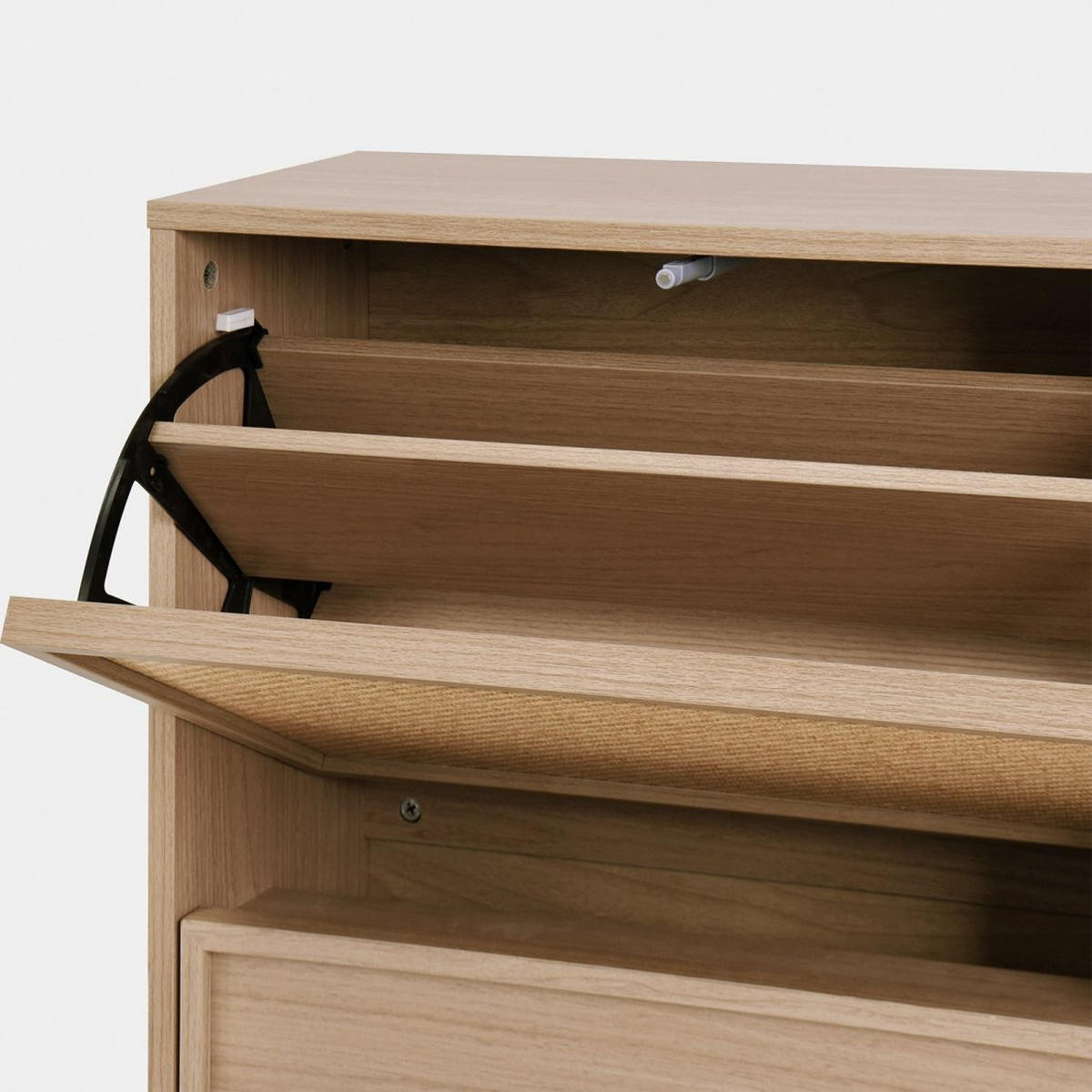 SCHUHSCHRANK SCHMALES Bora Natürlich 60 cm x 125 cm - Naturfarben, Holzwerkstoff (60/125/24cm)