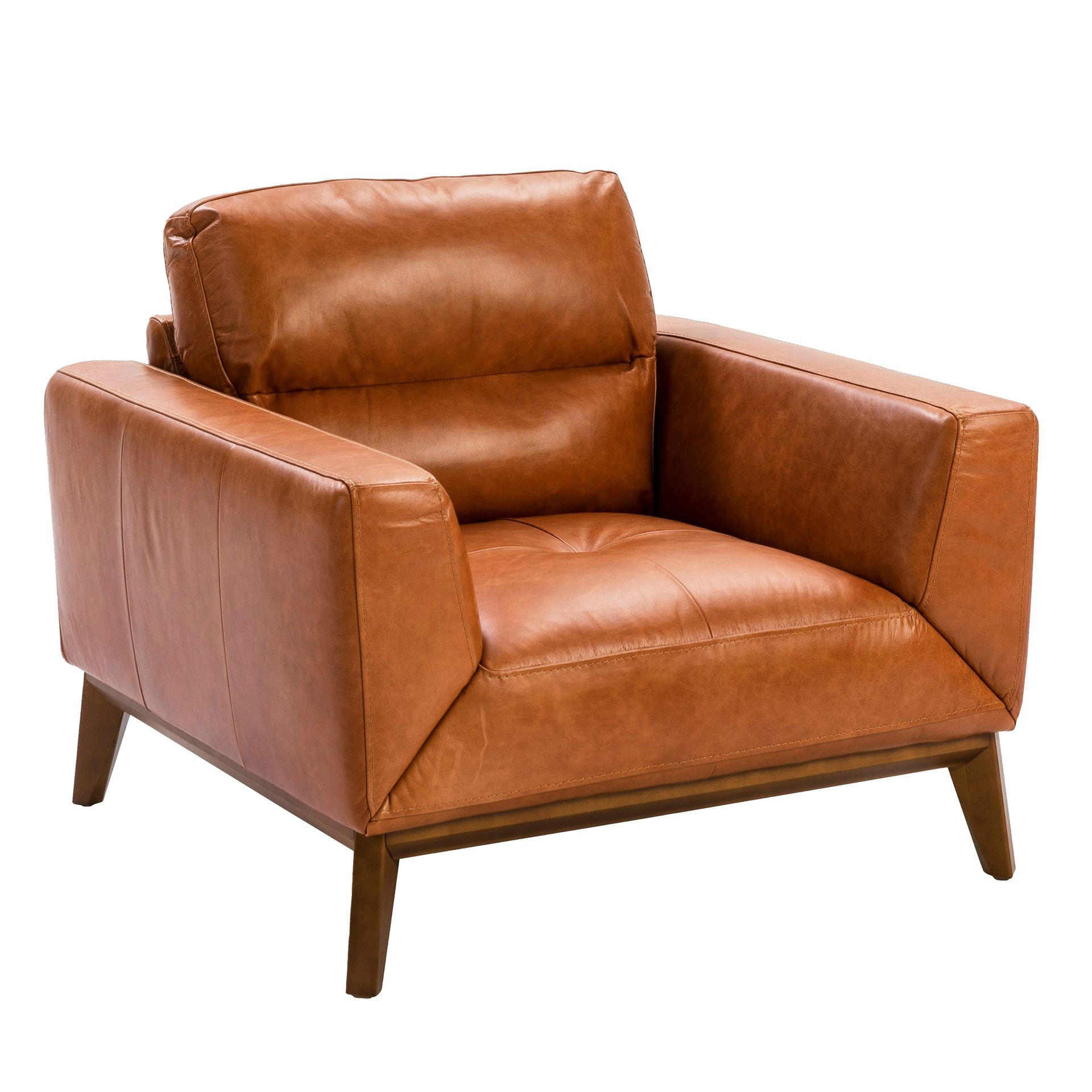 SESSEL Braun aus Leder 102/96/86 cm - Dunkelbraun/Nussbaumfarben, Leder/Holz (102/86/96cm) - ANGEL CERDA