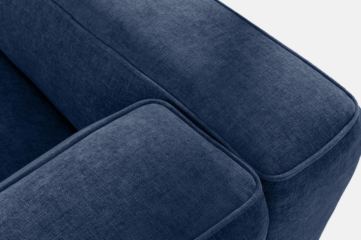 3-SITZER SOFA FUBBO, Dunkelblau - Dunkelblau, Holz/Holzwerkstoff (290/73/96cm) - KONSIMO®