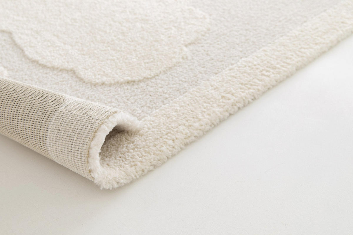 TEPPICH Design Relief-Effekt beige - Beige, Textil (120/170cm) - AFK Living