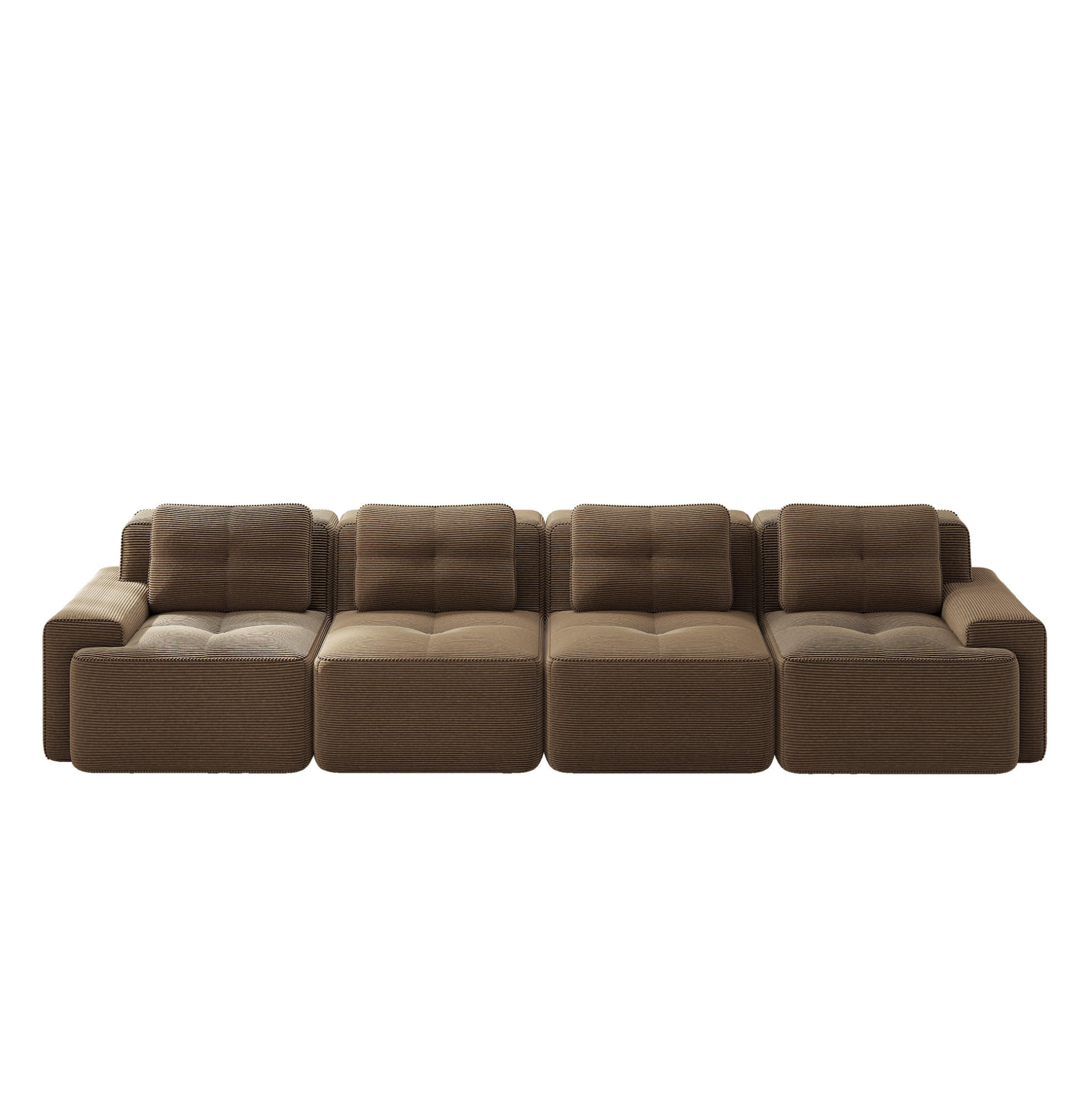 Flora Grace Sofa Braun 104x69x382 cm