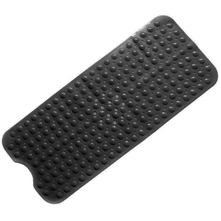 DUSCHMATTE – 40 x 100 cm – Schwarz – Rutschfest - Schwarz, Kunststoff (41/7cm)