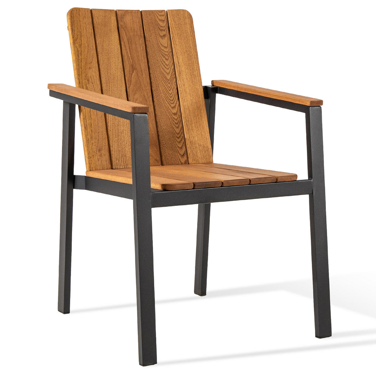 GARTEN ESSGRUPPE LENTI, Gartenmöbel-Set, 9-er Set - Anthrazit/Braun, Holz - KONSIMO®
