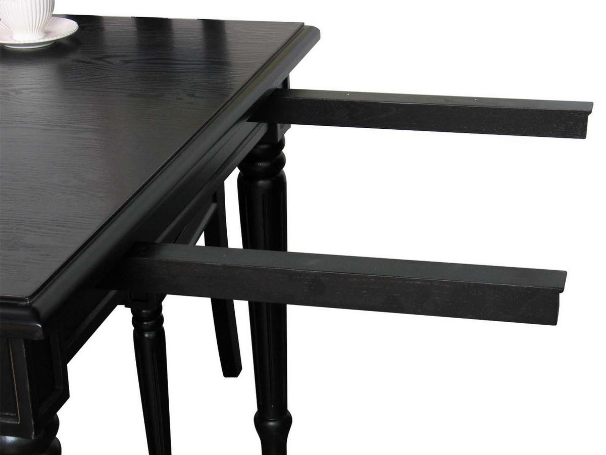 TISCHGRUPPE Schwarz - Schwarz, Holzwerkstoff (180/75/100cm) - ebuy24