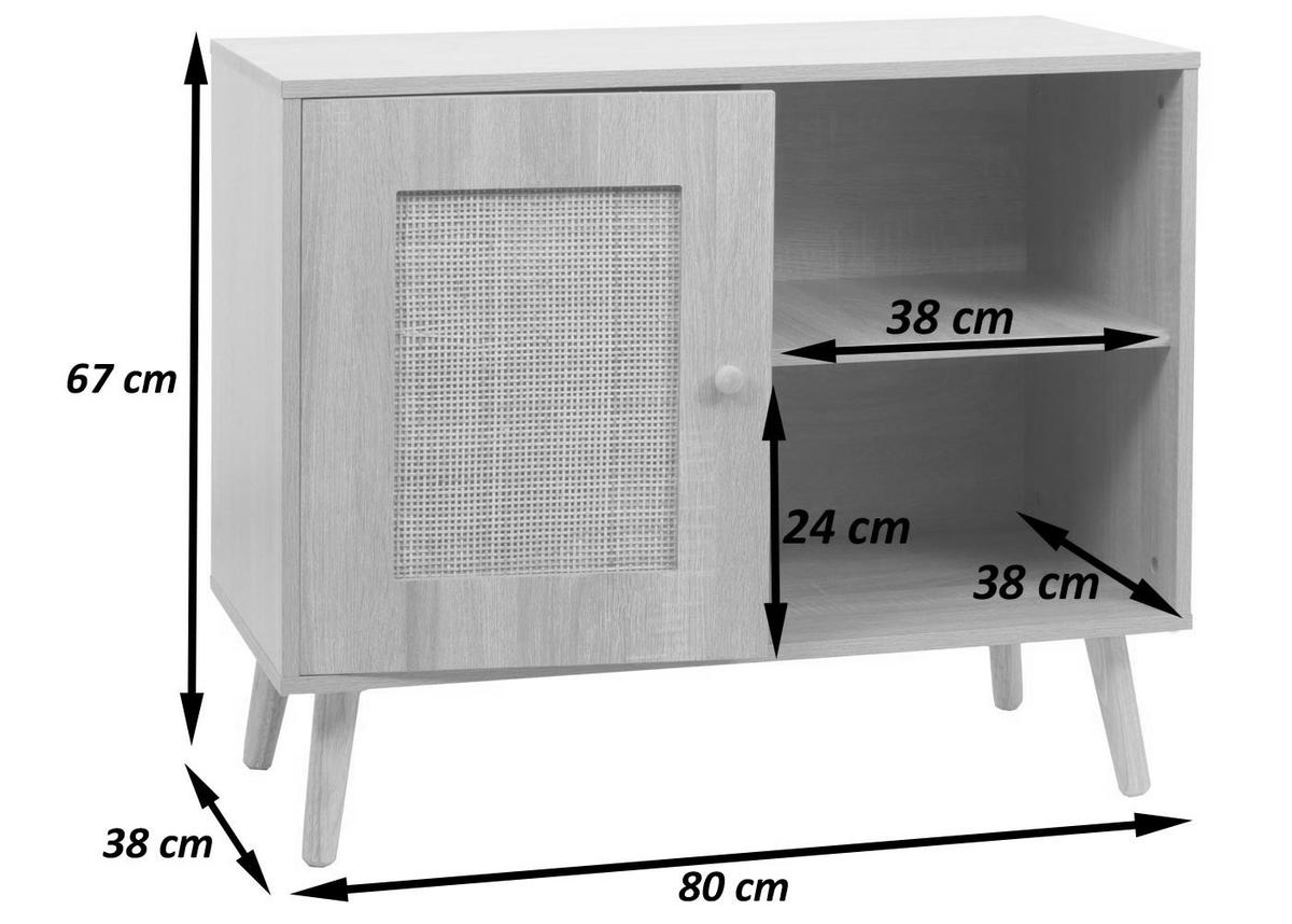 KOMMODE Braun - Braun, Holz (80/67/38cm) - MCW