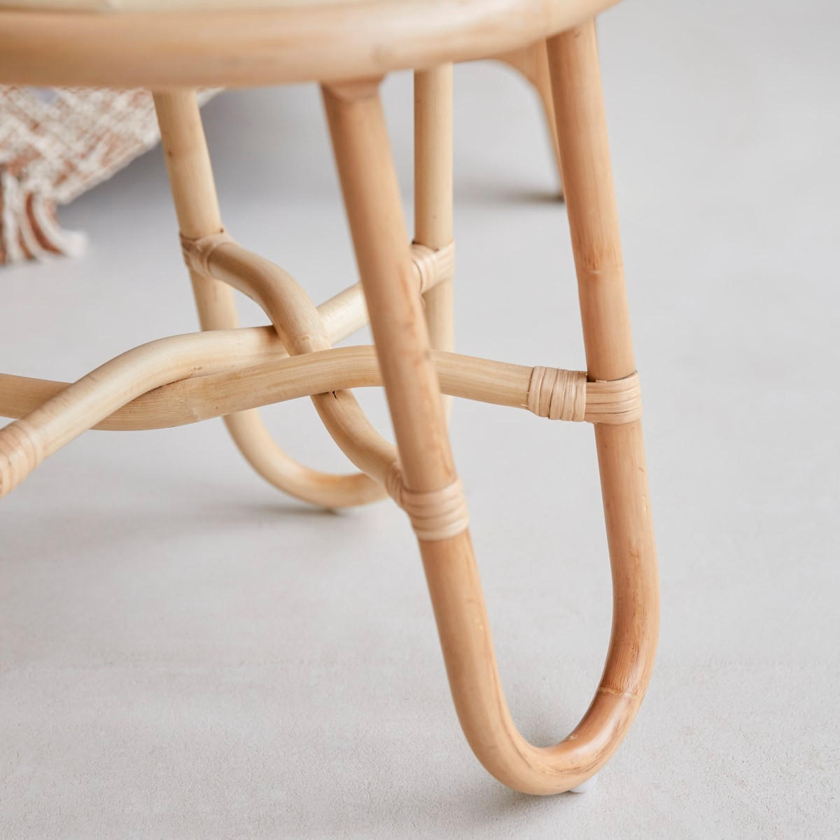 BEISTELLTISCH Lina Natur aus Rattan - Naturfarben, Naturmaterialien (40/40/40cm) - Tikamoon