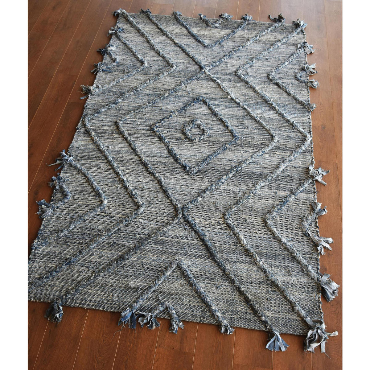 TEPPICH Worgan blau/elfenbein 160 x 230 cm - Blau, Textil (160/230cm) - The Rug Republic