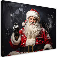 LEINWANDBILD Weihnachten 120x80cm - Rot, Textil (120/80cm) - Feeby