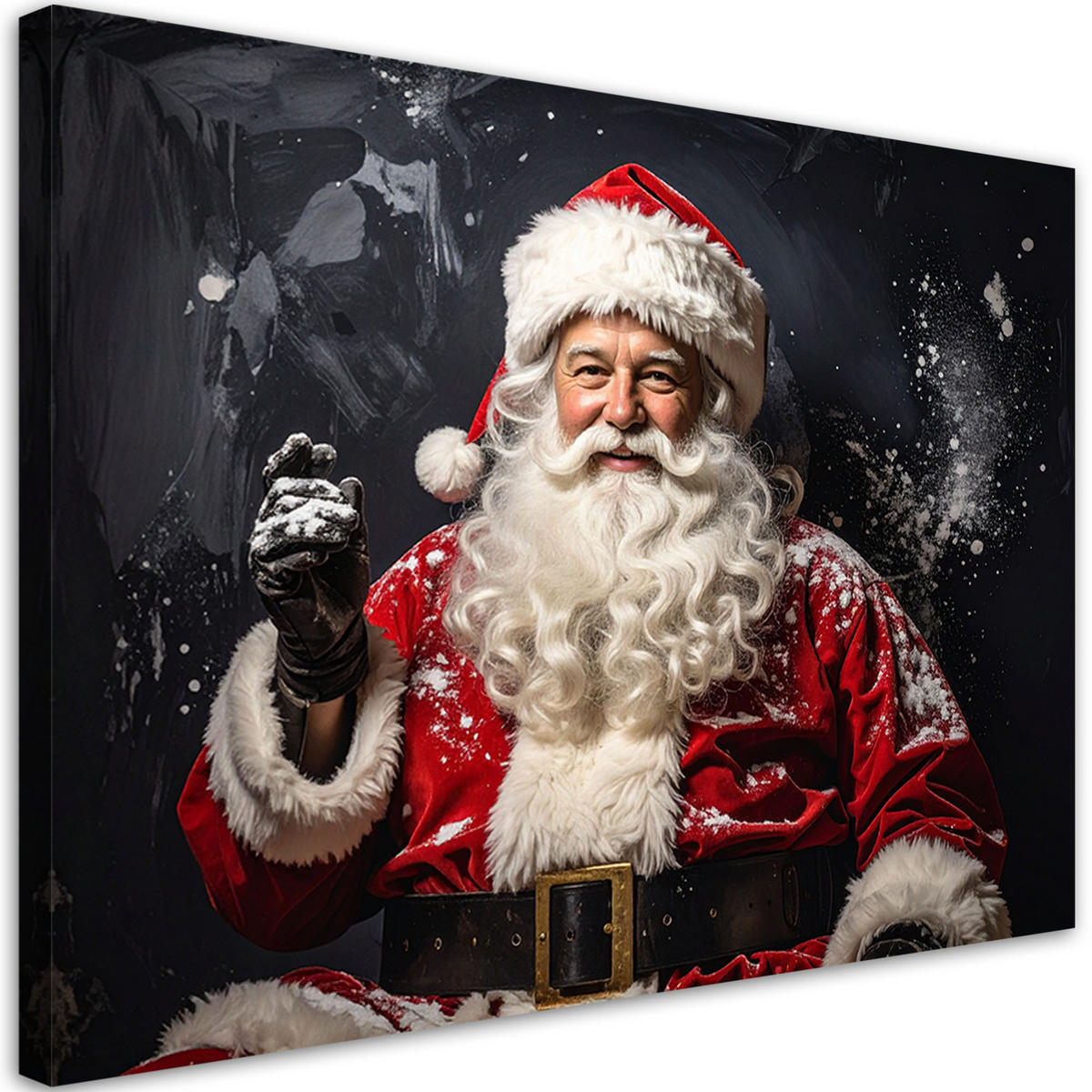 LEINWANDBILD Weihnachten 120x80cm - Rot, Textil (120/80cm) - Feeby