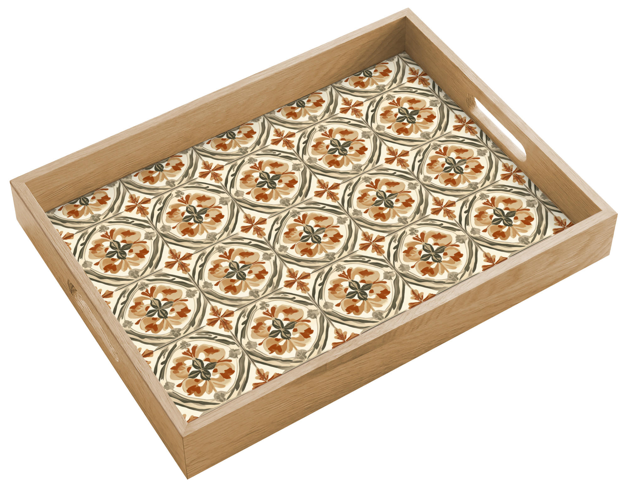 TABLETT - Elegant - antik - farbenfroh - 40x30 cm - Multicolor, Holz (40/5/5cm) - OnlyWow