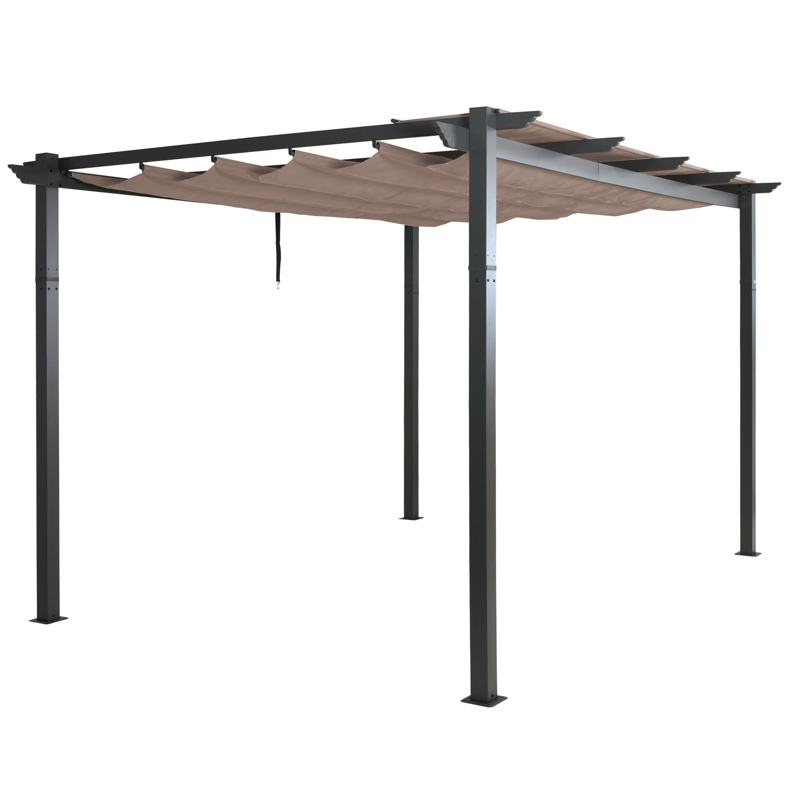 PERGOLA taupe - Taupe, Metall (400/240/300cm) - MCW