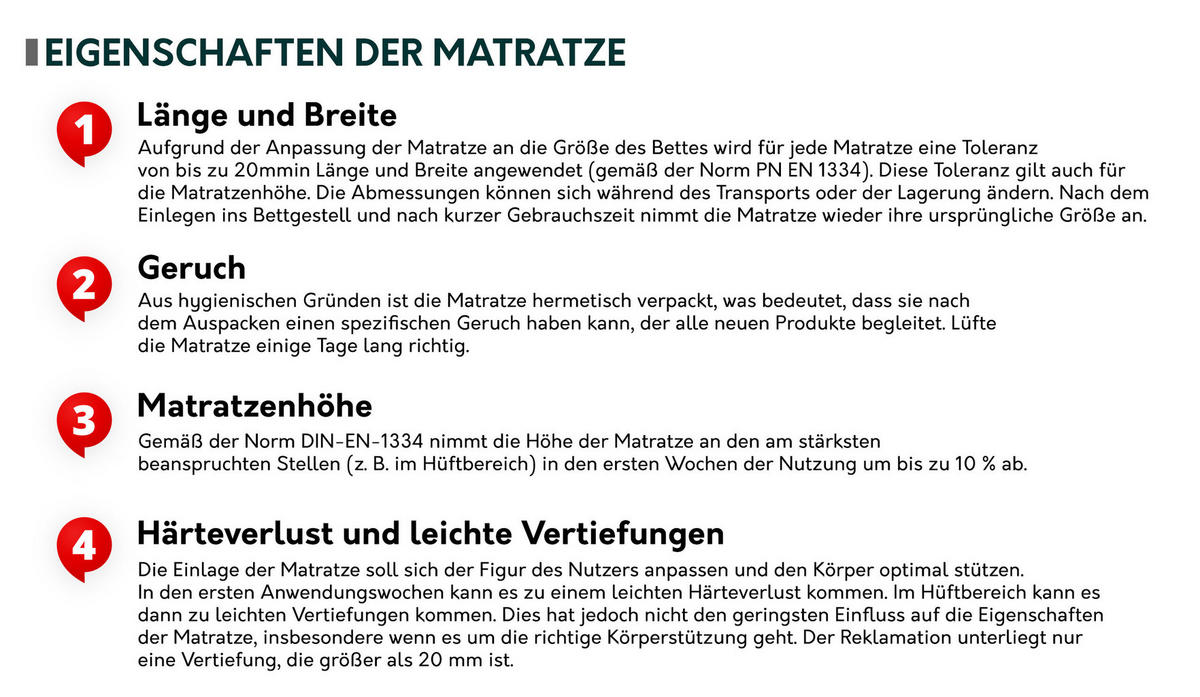 FEDERKERNMATRATZE Gemini 18 cm - Weiß, Textil (120/200cm) - MIRJAN24