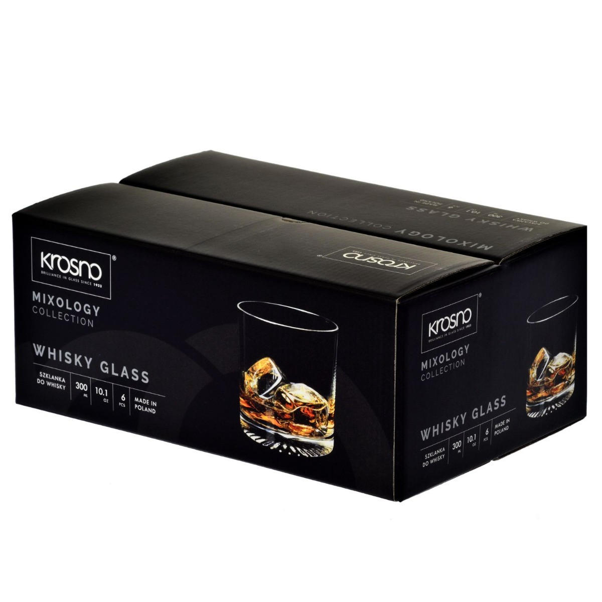 WHISKYGLÄSER MIXOLOGY MIT GEPRÄGTEM BODEN, 6ER-SET, 300 ML - Transparent, Glas (0.3L) - Krosno Glass