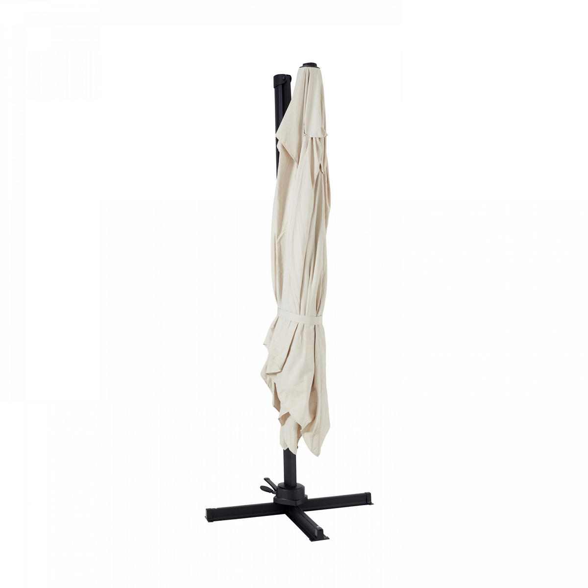 SONNENSCHIRM 3x3m Aluminium, Weiß - Weiß, Metall (300/300cm) - Oviala