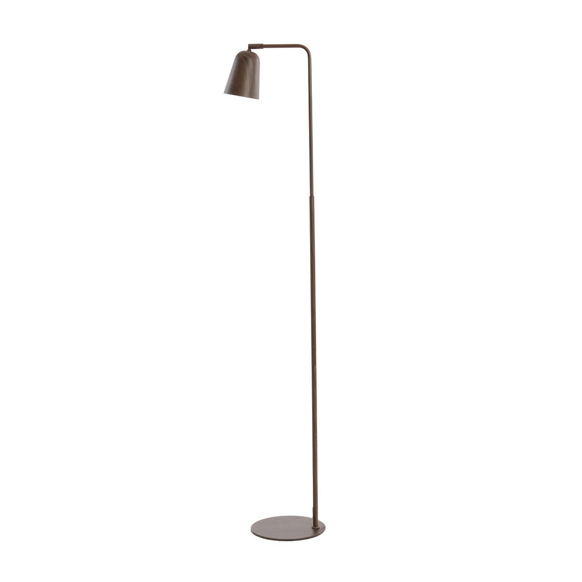 STEHLEUCHTE Salomo Braun 32.5/23/147 cm - Braun, Metall (32.5/23/147cm) - Light & Living