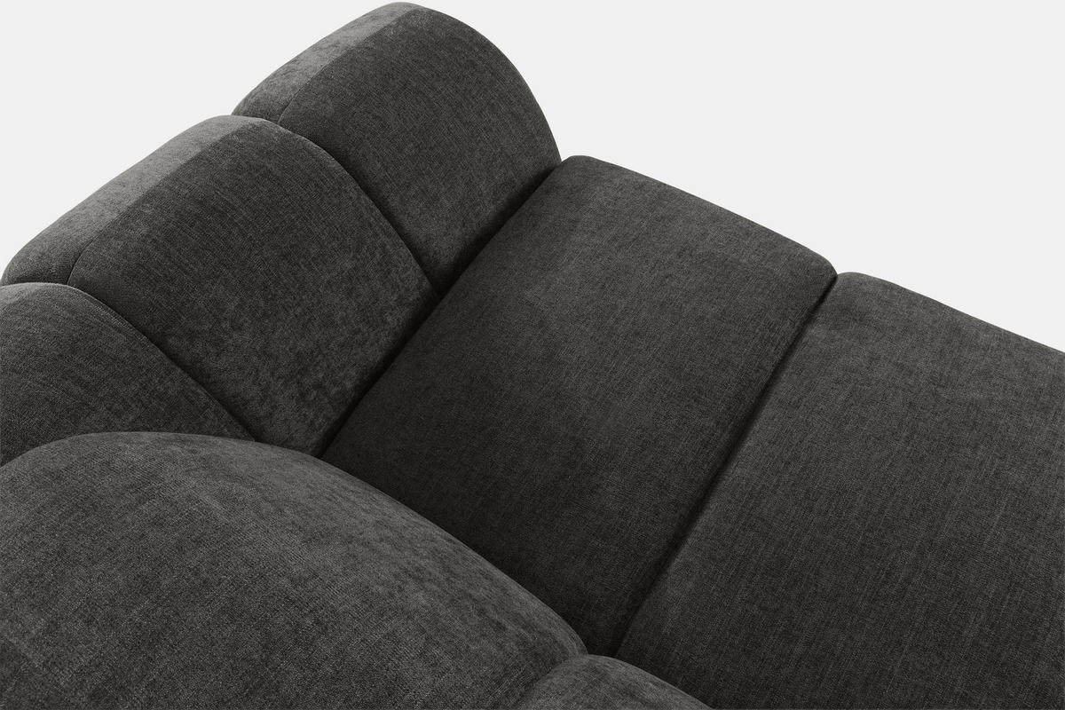 ECKSOFA LINKS FLAVA, Graphitfarben - Graphitfarben, Holz/Holzwerkstoff (310/354cm) - KONSIMO®