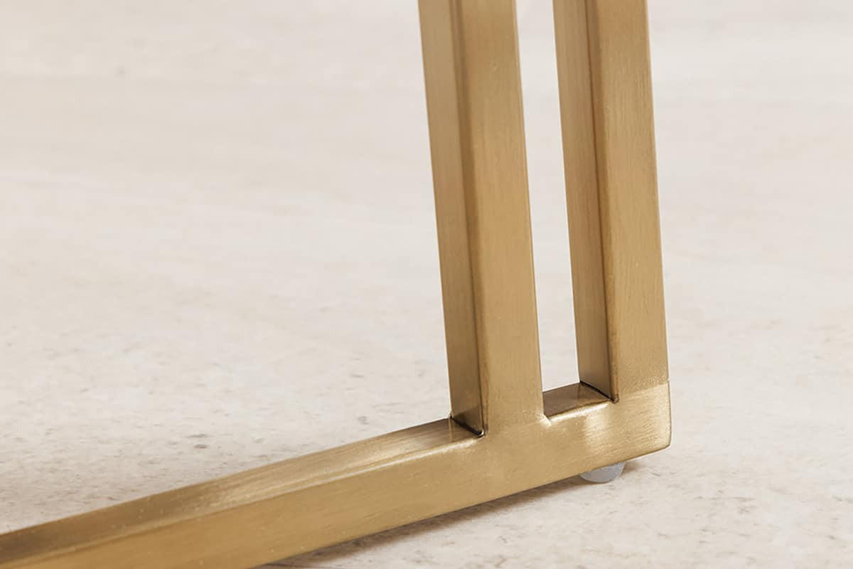 STUHL EXTRAVAGANCIA Massivholz Beige 80 cm - Beige/Goldfarben, Textil/Metall (60/81/63cm) - riess-ambiente