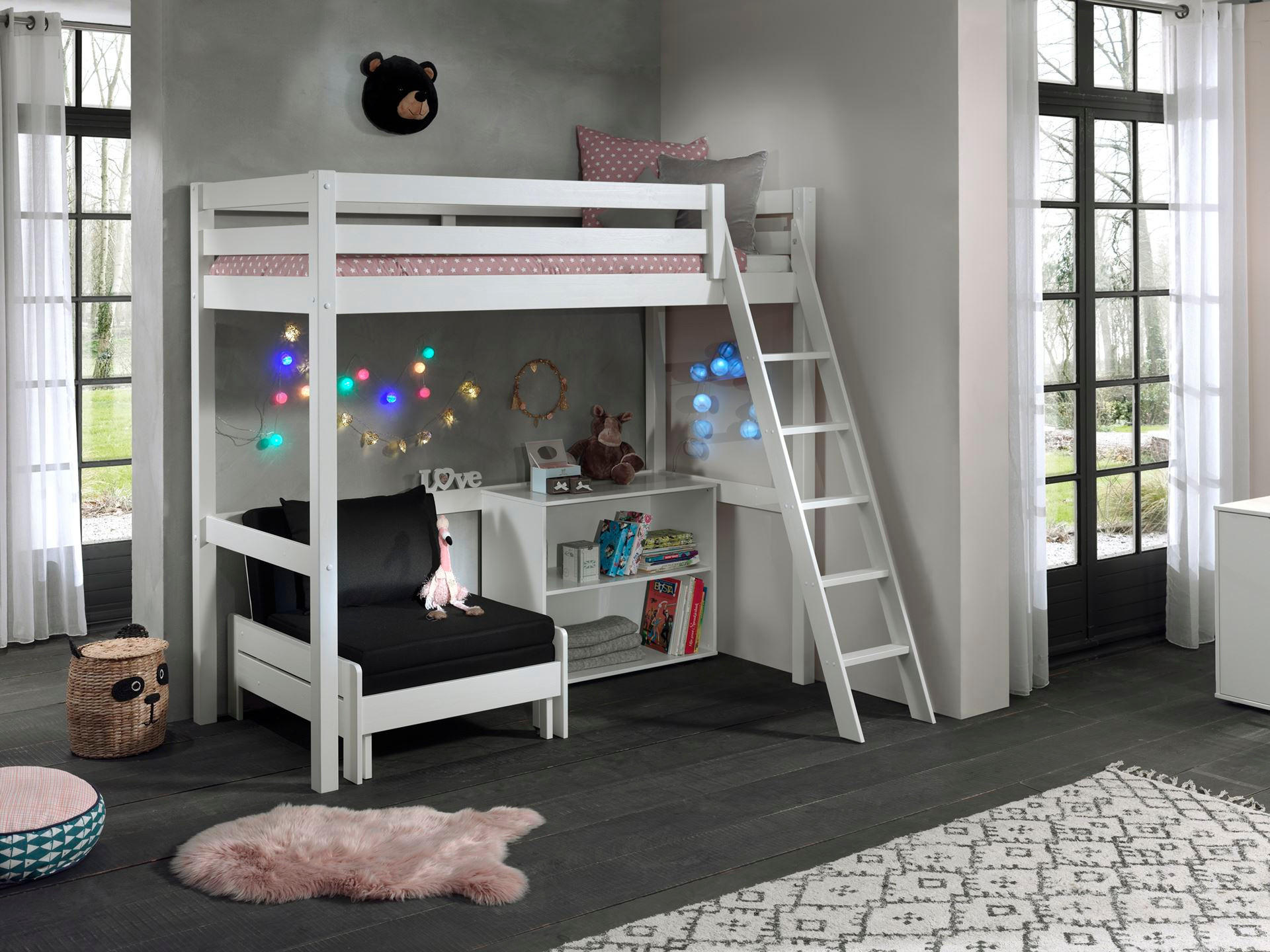 Thumbnail - 58aufmkessel Hochbett, Weiß, Holz, 90x200 cm, Kinder- & Jugendzimmer, Kindermöbel, Kinderbetten, Hochbetten