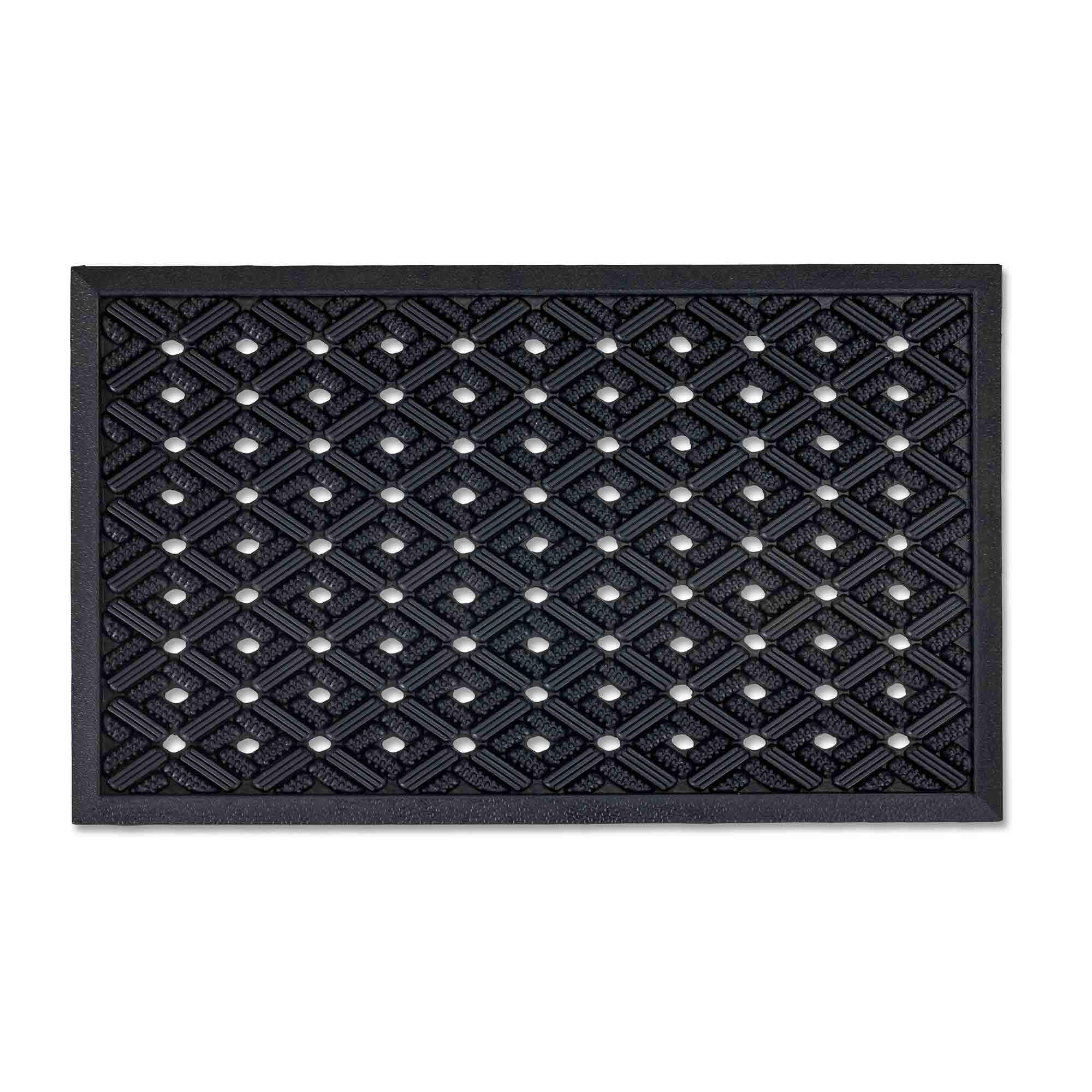 FUSSMATTE AUßEN DYNAMIC RILLEN - Schwarz, Textil (45/75cm) - Astra