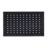 FUSSMATTE AUßEN DYNAMIC RILLEN - Schwarz, Textil (45/75cm) - Astra