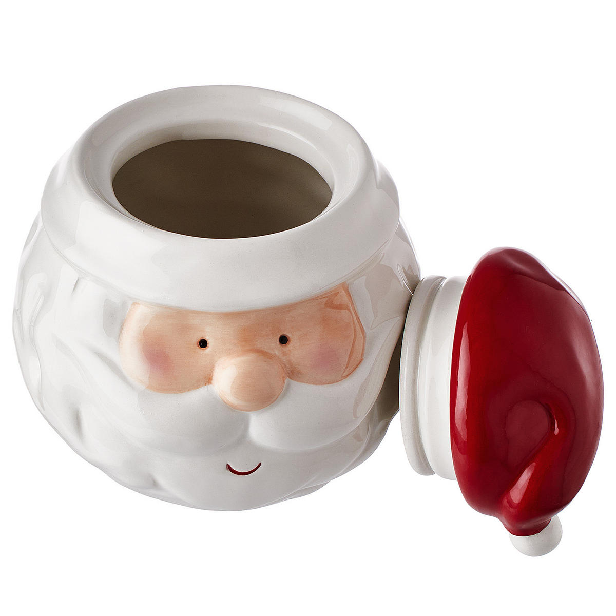 AUFBEWAHRUNGSDOSE Santa - Rot, Stein (15/15/15cm) - Butlers