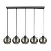PEDELLEUCHTE HAGEN - Schwarz, Glas/Metall (15/100/100cm) - kiki design