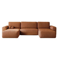 ECKSOFA Ceglasty U ILO Mit Bettkasten Und Schlaffunktion - Orange, Textil (374/177cm) - Sepro Meble