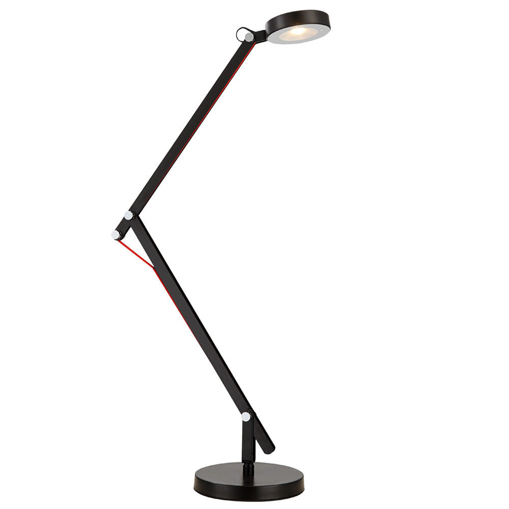 LED TISCHLEUCHTE WILO Schwarz - Schwarz, Metall (18/91/84cm) - Globo Lighting