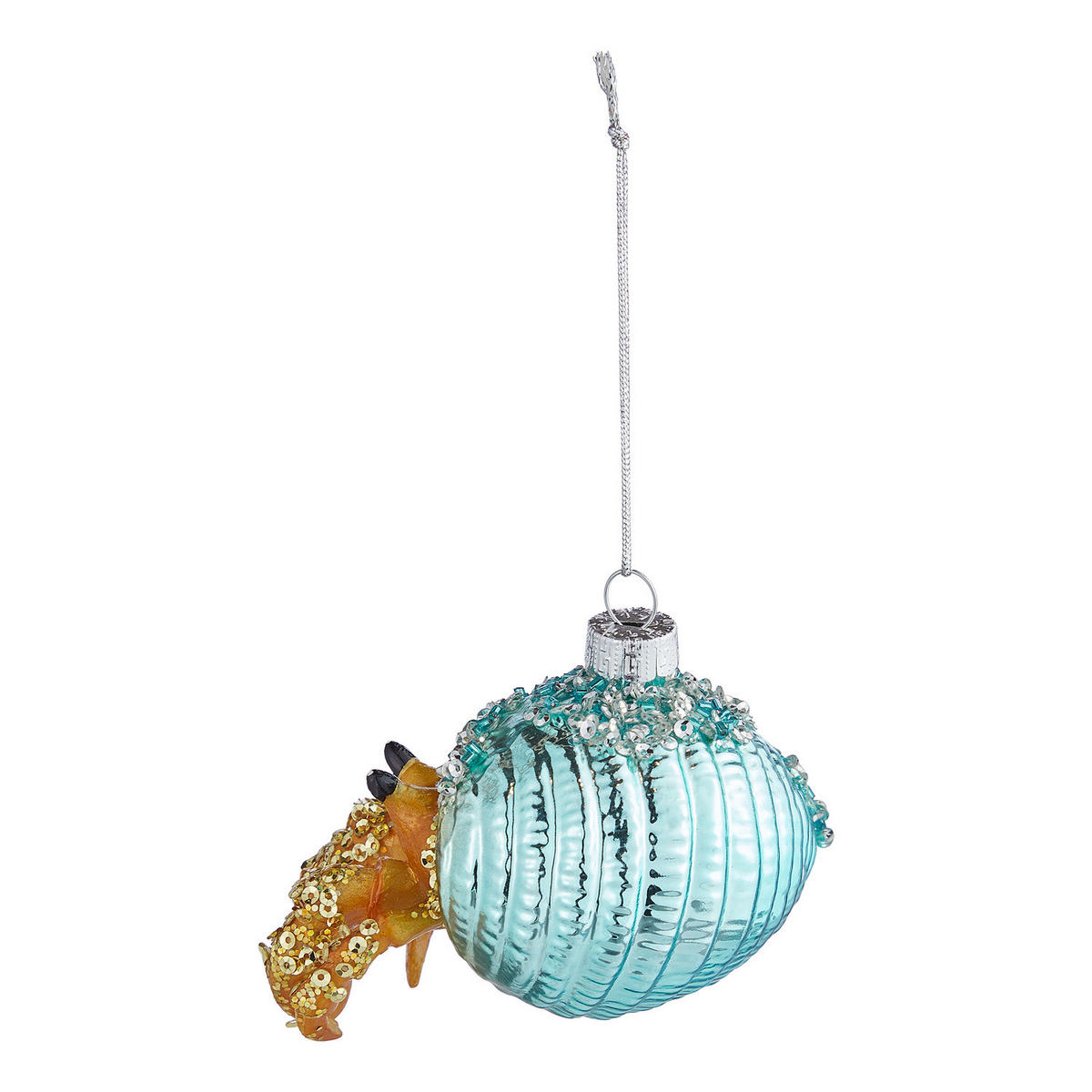 BAUMANHÄNGER Hang On Krabbe - Hellblau, Glas (10/7/10cm) - Butlers