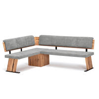 ECKBANK Dorinda für 4 Personen Holznachbildung Appalachian Eiche/Grau - Eichefarben/Grau, Kunststoff (180/140cm) - 58aufmkessel