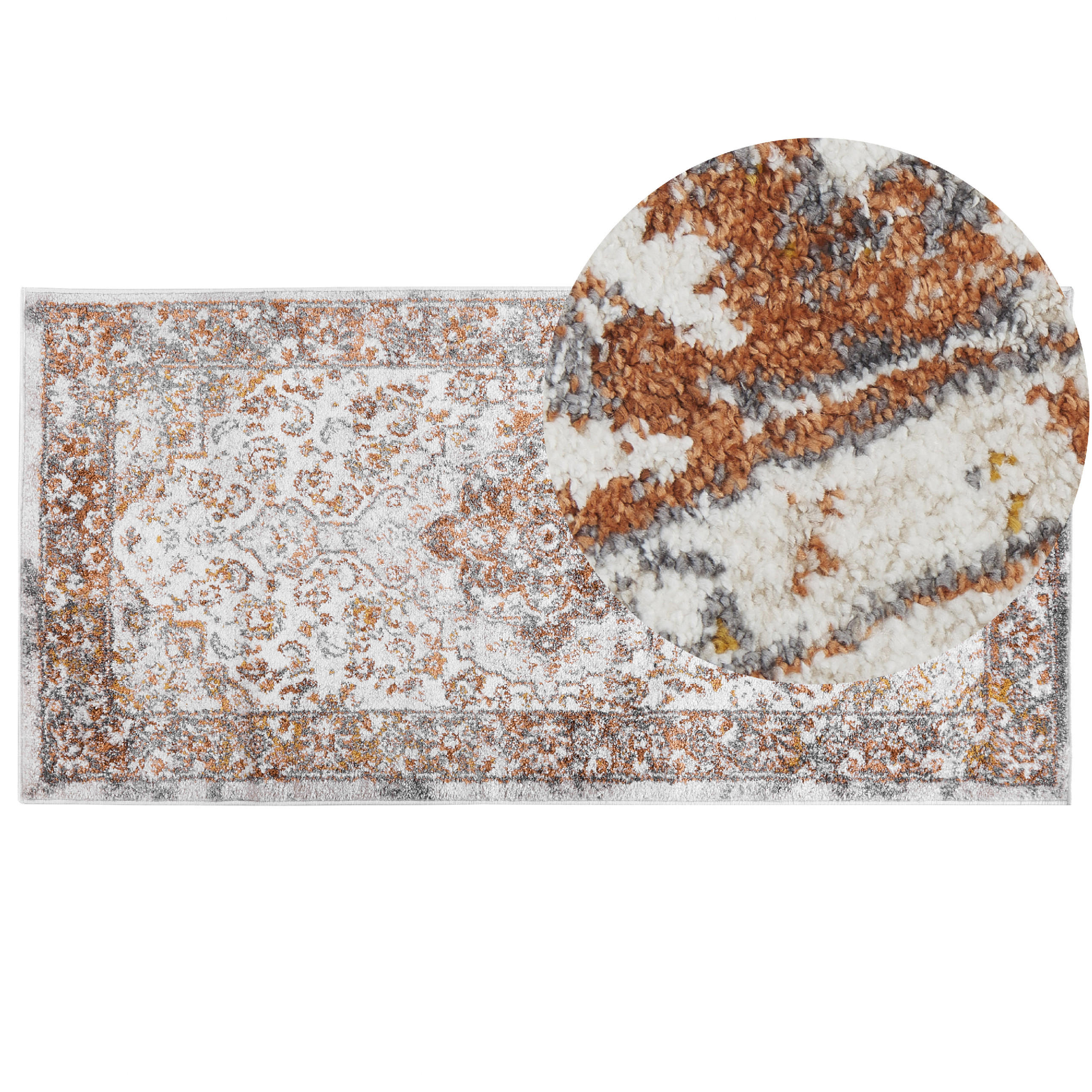 VINTAGE-TEPPICH Vayk 150/80 cm - Beige, Kunststoff (80/150cm) - Beliani