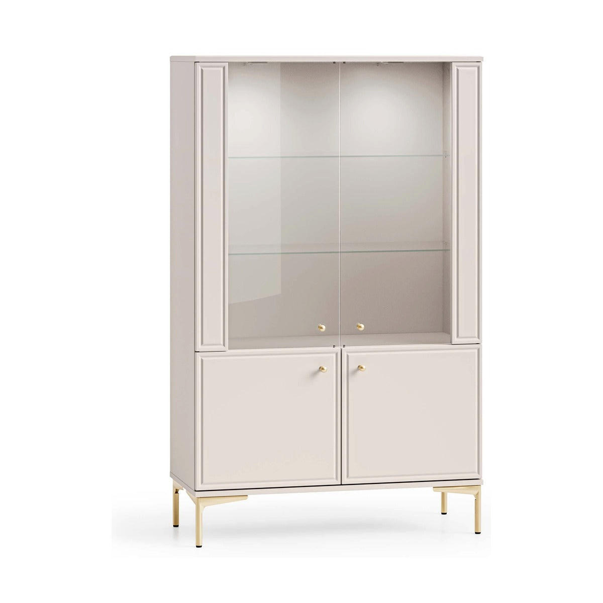 hi-markt Vitrine Sand 92x149x40 cm