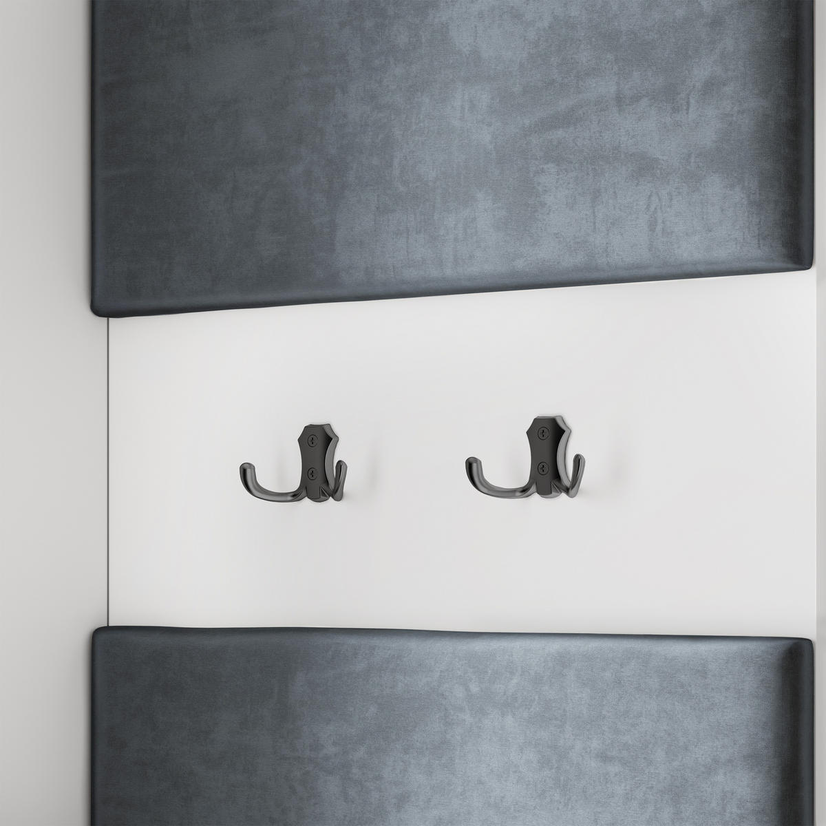 GARDEROBENSCHRANK VIRA 95/181/51 cm Modern Garderobe-Set Eiche Lefkas - Eichefarben/Schwarz, Holzwerkstoff (95/181/51cm) - MASSENO