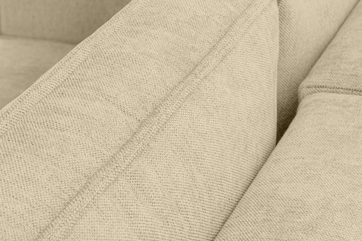 3-SITZER-SOFA NAPI II mit Schlaffunktion, dunkelcreme - Creme, Textil (244/89/101cm) - KONSIMO®
