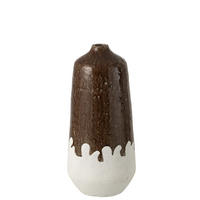 VASE 2 TEILE Weiß - Weiß, Keramik (47cm) - J-Line