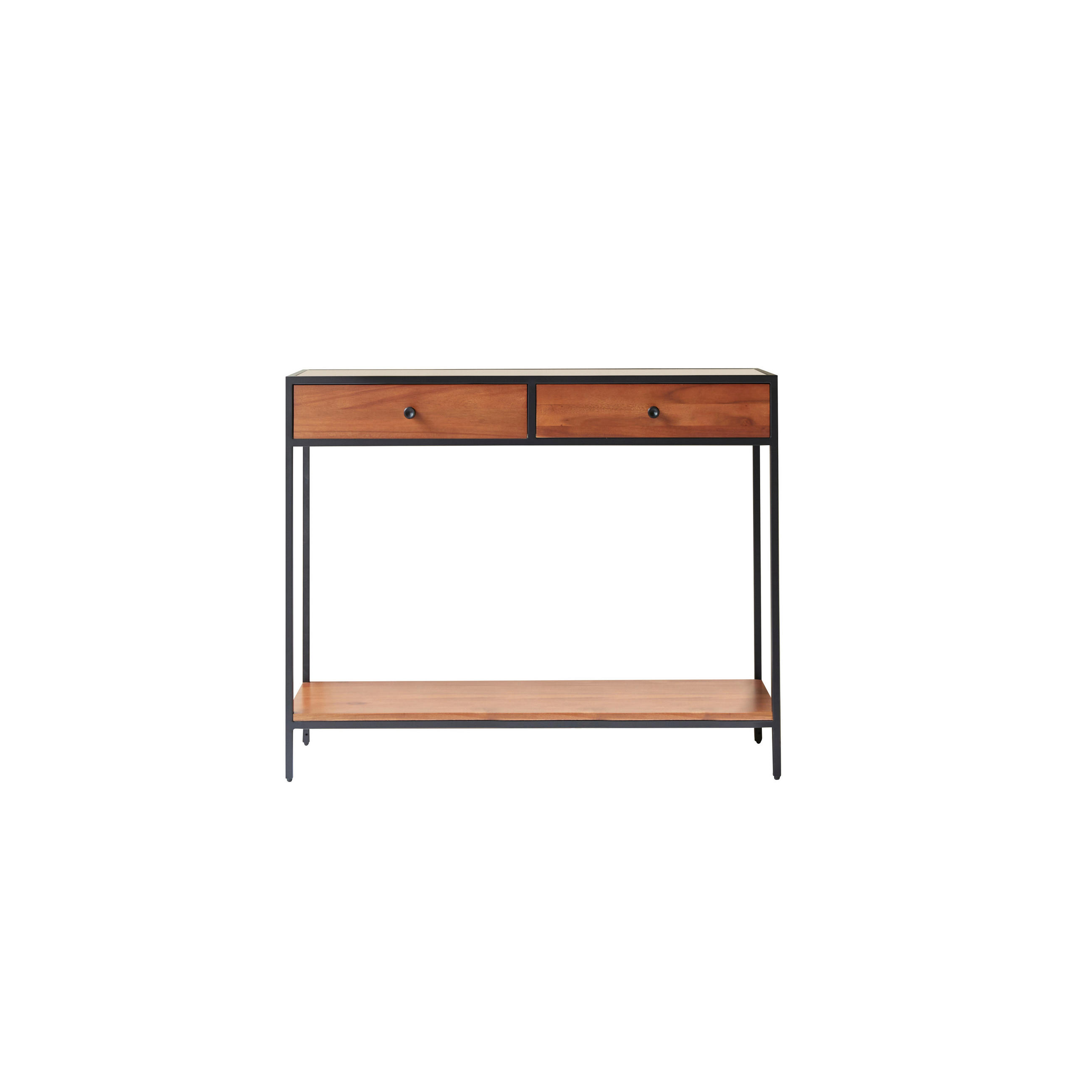 KONSOLENTISCH Agra Natur aus Akazie - Naturfarben, Holz (30/100/81cm) - Tikamoon