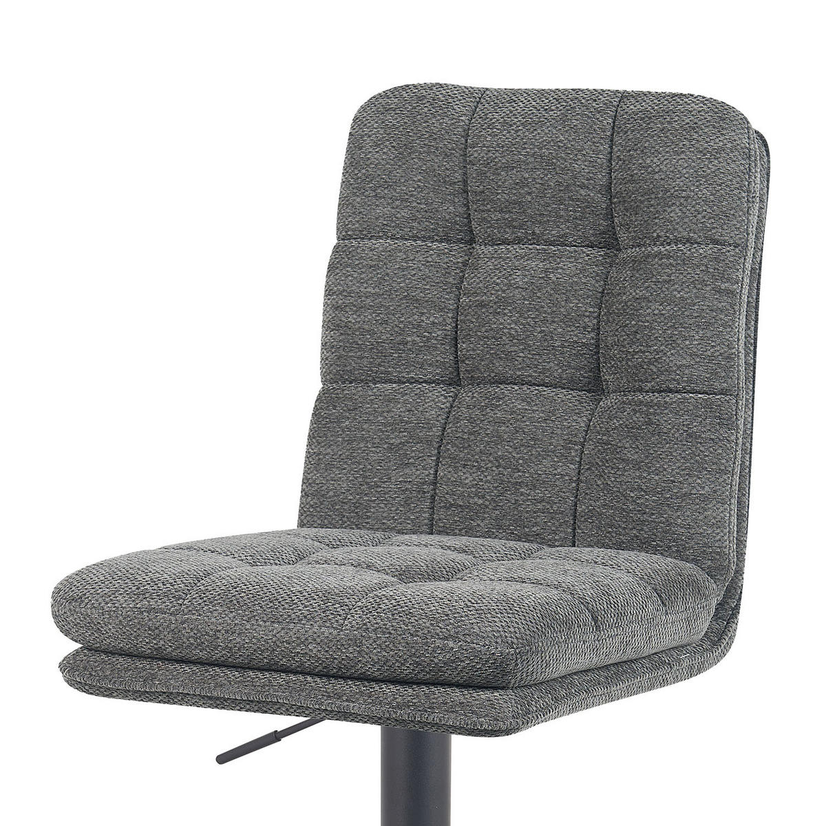 BARHOCKER Enno - Schwarz/Grau, Textil/Metall (45/103/57cm) - DUBI Möbel