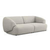 4-SITZER-SOFA Bouclé Stoff Beige - Beige/Schwarz, Kunststoff/Textil (232/81/98cm) - Makamii