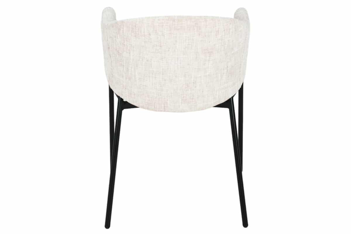 STUHL NOBLESSE Chenille Beige 80 cm - Beige/Schwarz, Kunststoff/Textil (52/77/60cm) - riess-ambiente