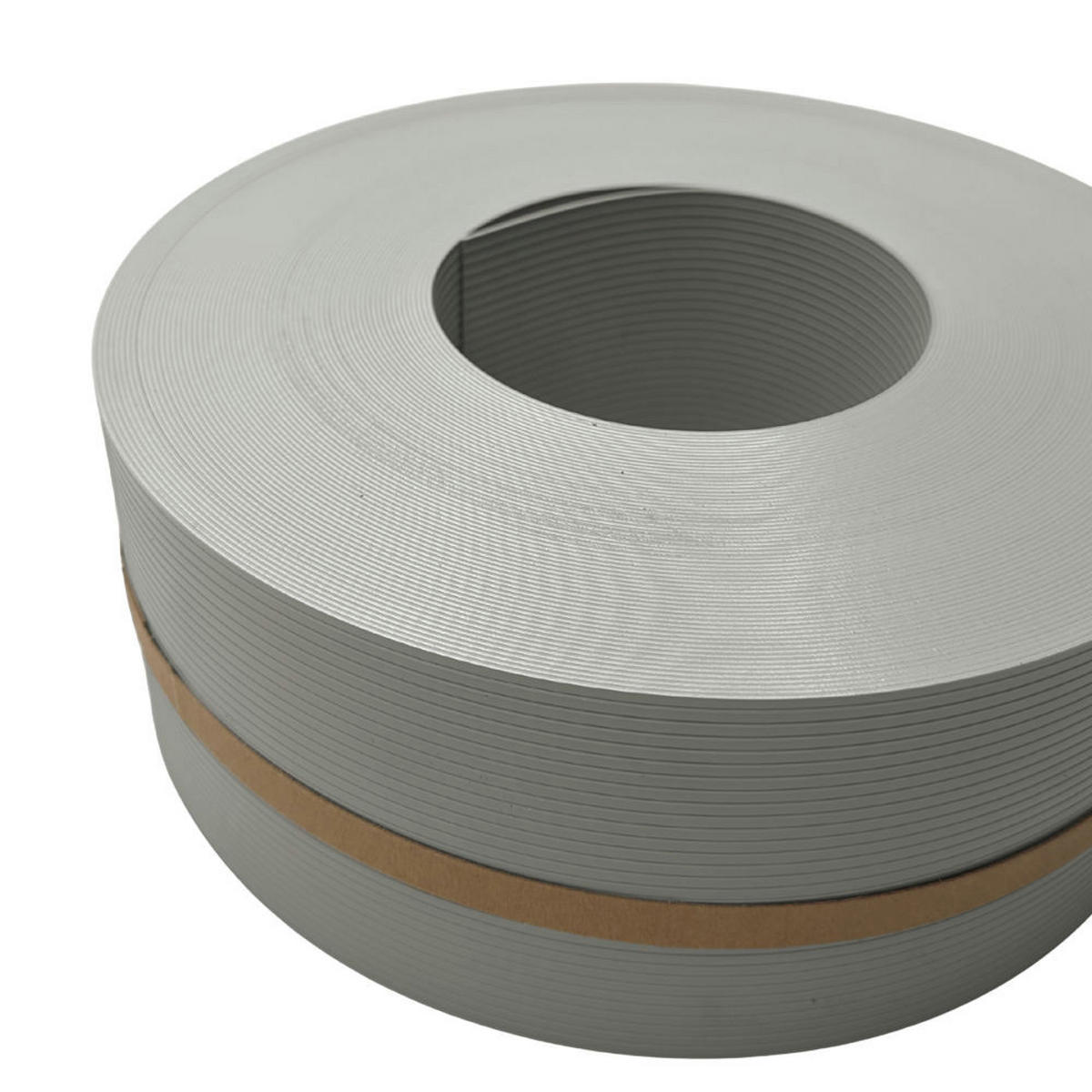 SICHTSCHUTZSTREIFEN Rille Halbe Rolle für Doppelstabmatten Steingrau 50m - Graubraun, Kunststoff (5000/9.5cm) - ZAUN|ZU