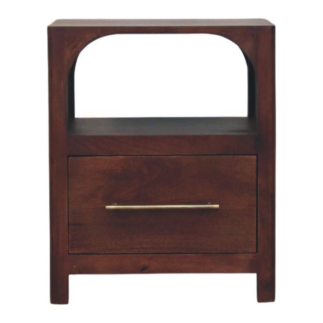 Artisan Furniture NOČNÍ STOLEK povrch California Walnuss, 2 zásuvky, tmavě hnědá
