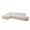 ECKSOFA Ottomane Links IREA-L2-v2 - 327x165x80 cm Beige - Beige, Holzwerkstoff/Textil (327/165cm) - ALTDECOR