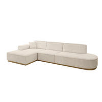 ECKSOFA Ottomane Links IREA-L2-v2 - 327x165x80 cm Beige - Beige, Holzwerkstoff/Textil (327/165cm) - ALTDECOR
