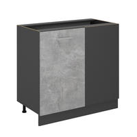 Anthrazit/Grau, Holzwerkstoff (86/81.6/46cm) - Vicco