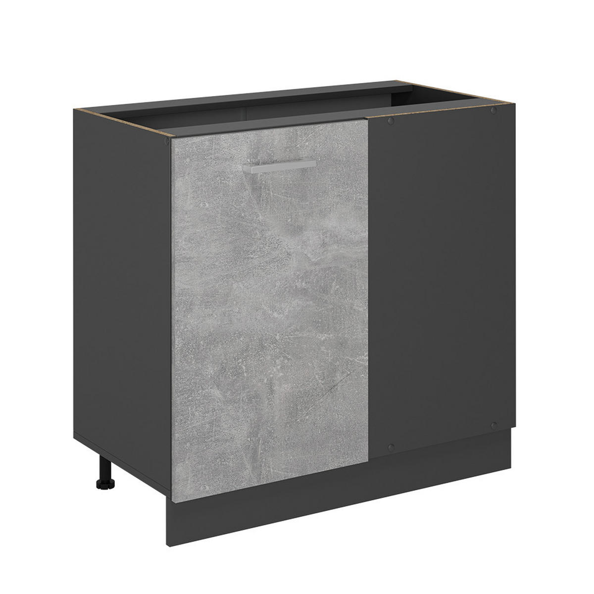 Anthrazit/Grau, Holzwerkstoff (86/81.6/46cm) - Vicco