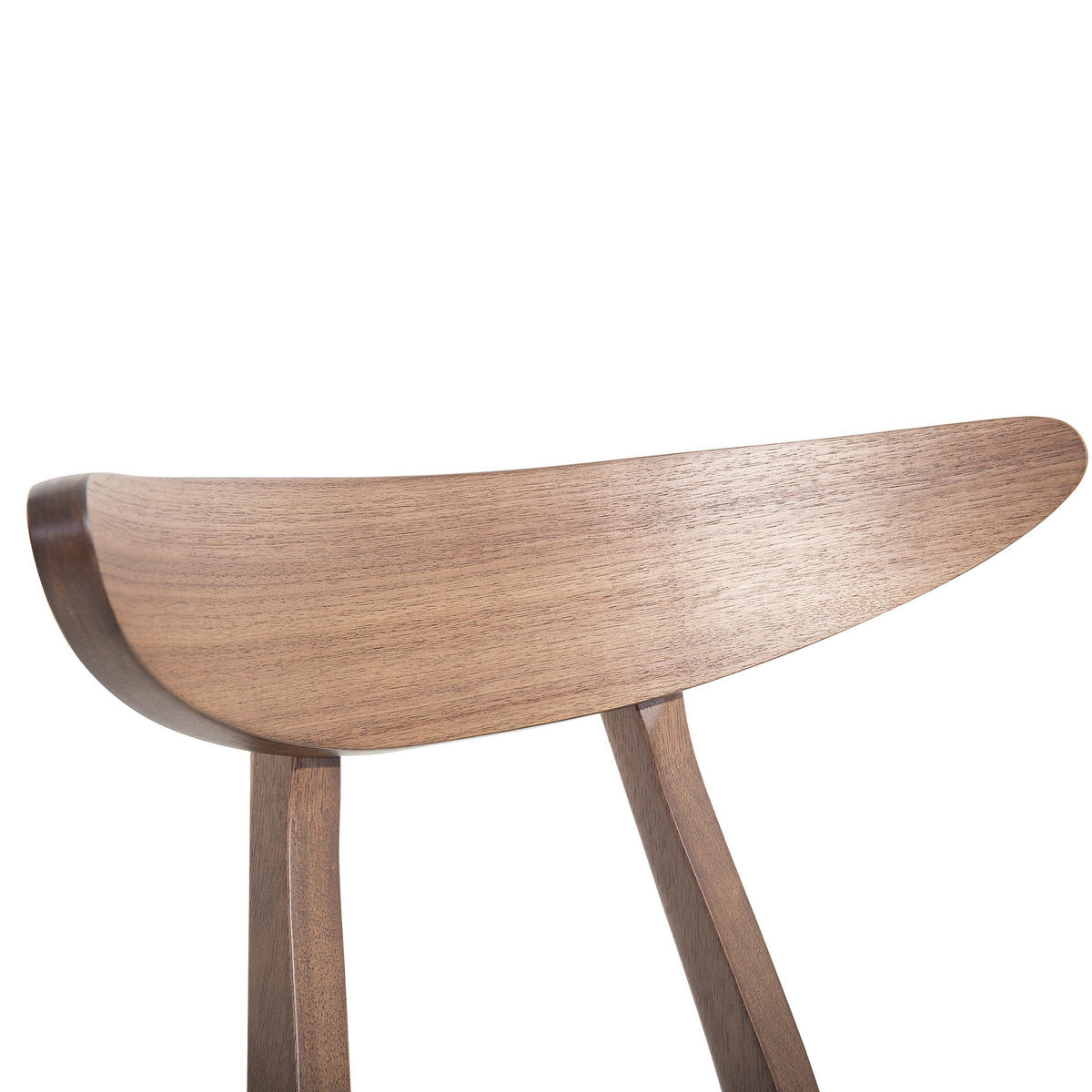 ESSZIMMERSTUHL 2er-Set Gummibaumholz Weiß Lynn - Weiß, Holz/Textil (49/78/47cm) - Beliani