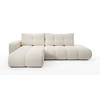 ECKSOFA DUCA L-S Beige Jersey mit Schlaffunktion - Beige, Holz (266.5/266.5cm) - MASSENO