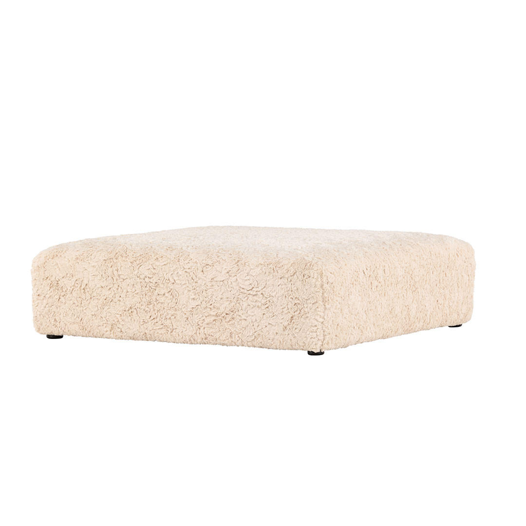 POUF, Frankie, Beige, Stoff, 100 x 100 x 30 cm - Beige, Textil (100/30/100cm) - ebuy24