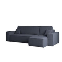 ECKSOFA Mit Schlaffunktion Und Bettkasten L-Form BEST Stoff Abriamo Dunkelblau Rechts - Dunkelblau, Holz/Textil (244/142cm) - Kaiser Möbel